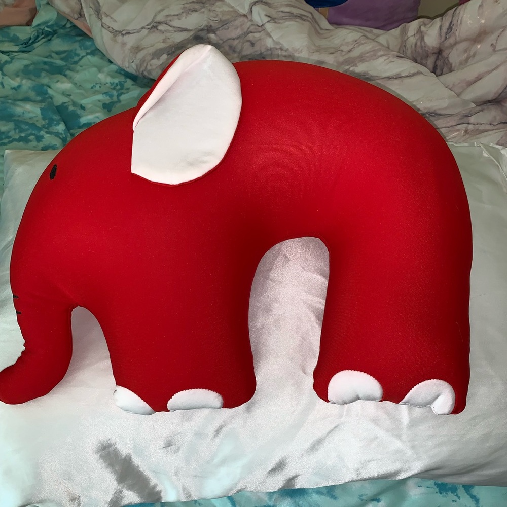Custom Made Red Elephant Neck Pillow